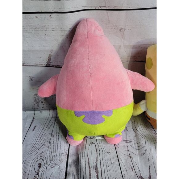 Spongebob Squarepants and Patrick Star 12 In Plush Lot Of 2 Stuffed Plush - Picture 4 of 6
